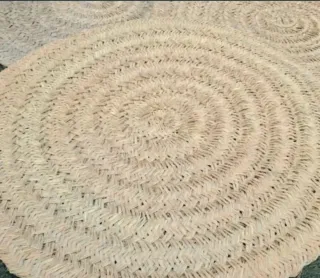 Alfombra Redonda Esparto Natural Estilo Boho