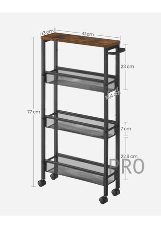 Carro de 4 Niveles de Cocina VASAGLE