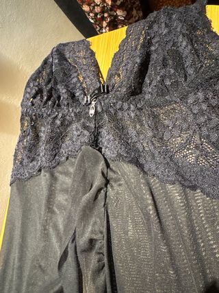 Conjunto Lenceria Negro Encaje