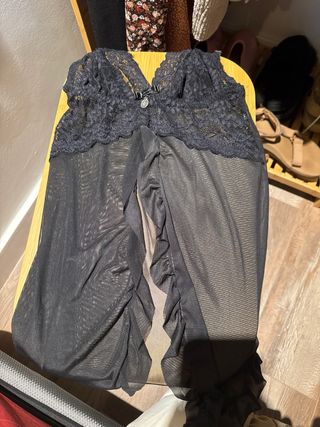 Conjunto Lenceria Negro Encaje