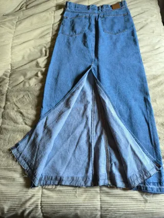 Falda vaquera larga Talla S