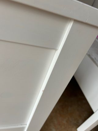 Cama individual blanca de madera Ikea