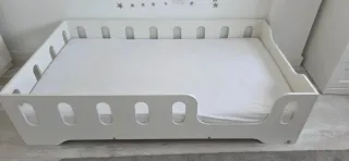 Cama Infantil Blanca 90x160