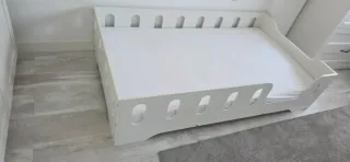 Cama Infantil Blanca 90x160