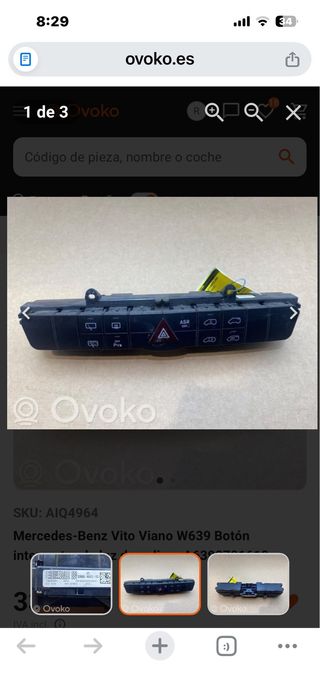 Botonera Mercedes Vito/Viano W639