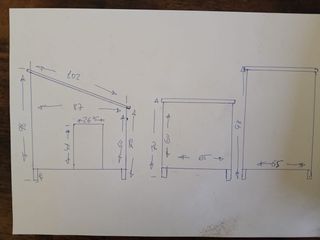 Casita para perro mediano hecha a mano