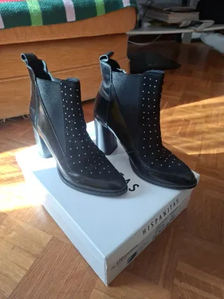 Botines Hispanitas Negros Talla 37