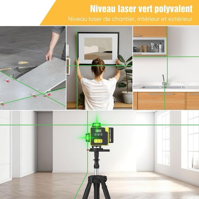 Nivel Láser Profesional 360° Verde SIN ESTRENAR