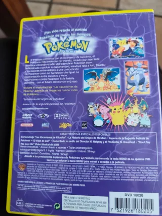 Pokémon La Película DVD Español
