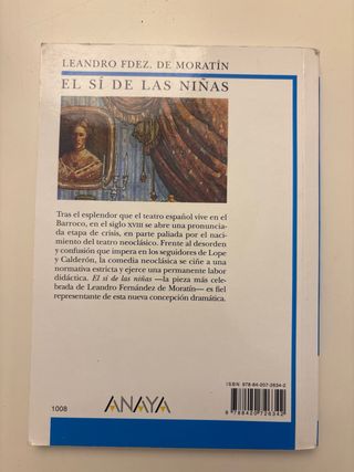 El Sí de las Niñas (Biblioteca Didactica Anaya)...