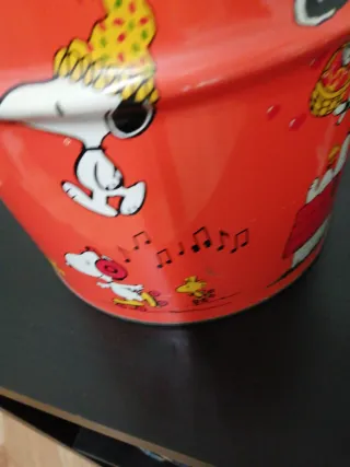 Papelera Snoopy Vintage naranja