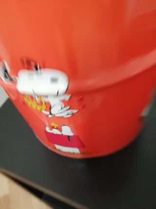 Papelera Snoopy Vintage naranja