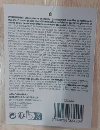Espejo redondo filo negro con cuerda.