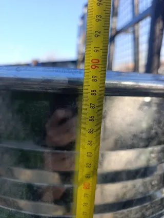 Bidón chapa galvanizada nuevo