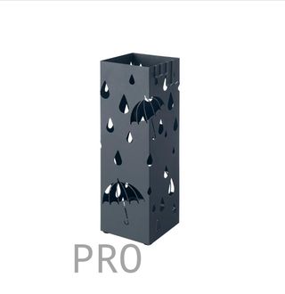 Paragüero de metal cuadrado