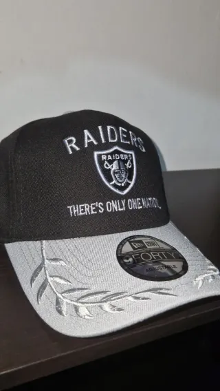 Gorra Raiders 9FORTY New Era Curva Negra/Gris