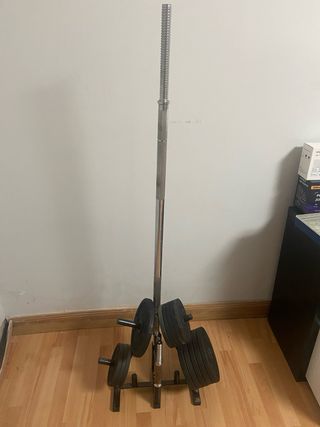 Pack Mancuernas Barra y Soporte