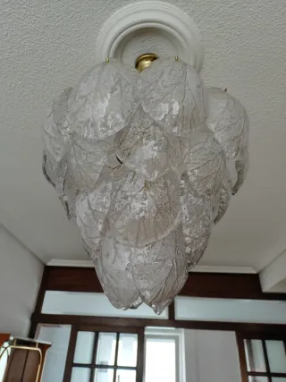 Lámpara Murano Vintage Cristal Macizo