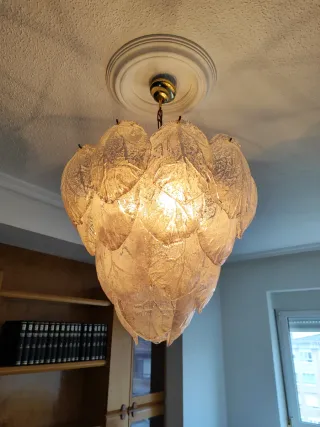 Lámpara Murano Vintage Cristal Macizo