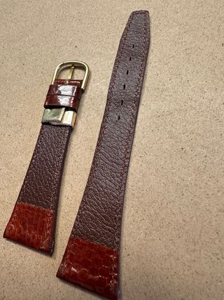 Correa Majestic Piel Serpiente Marrón 22mm