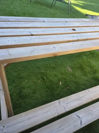 Mesa de picnic de madera para jardín