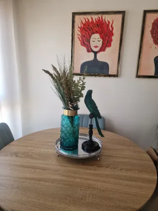 Bandeja decorativa plateada