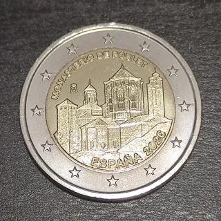 Moneda 2€ Conmemorativa España 2026 Poblet SC