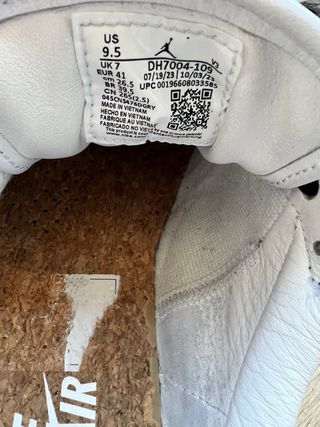 Air Jordan 1 Low Negro Blanco