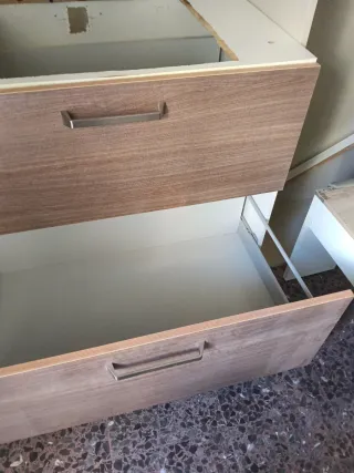 Mueble de cocina con cajones