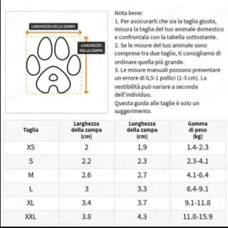 Scarpe per cani rosse e bianche