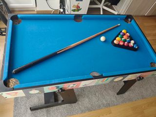 Mesa Multijuegos 4 en 1 Plegable – Billar, Ping Po