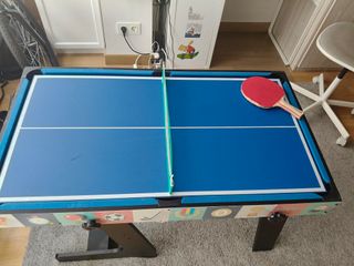 Mesa Multijuegos 4 en 1 Plegable – Billar, Ping Po