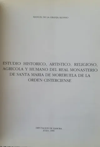 Estudio Histórico, Real Monasterio de Santa Maria