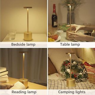 Lámpara LED Inalámbrica Dorada