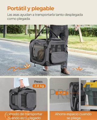 Transportín para gatos y perros - Feandrea