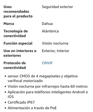 Cámara IP Dahua Wizsense 4MP