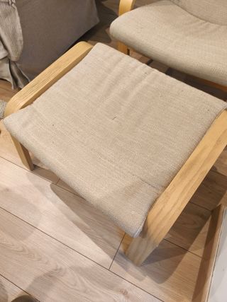Sillón mecedora con reposapiés