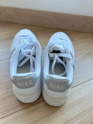 Nike Court Vision Alta Mujer Blanco Gris