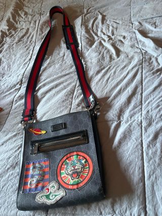 Bandolera Gucci Gris Multicolor