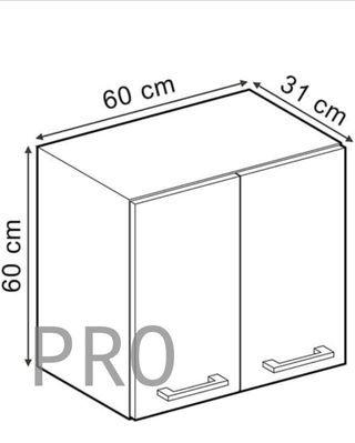 Vicco Armario Colgante R-Line, Hormigón Negro/Antr