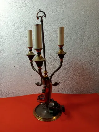Lampada ottone stile fiorentina 3 luci