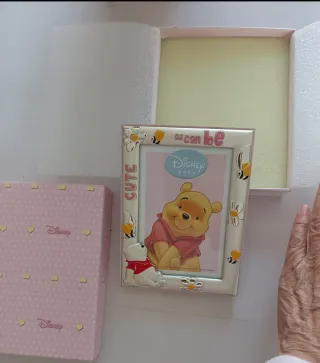 Marco Disney Winnie the Pooh Plata con su caja.