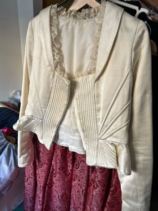 Corpiño de fallera blanco