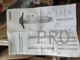 Patas de Mesa de Aluminio | Altura ajustable | TBE