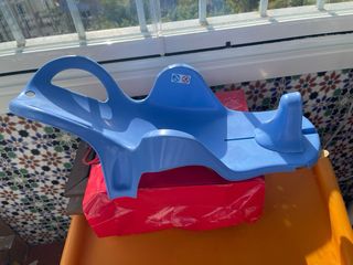 Soporte bañera bebé azul