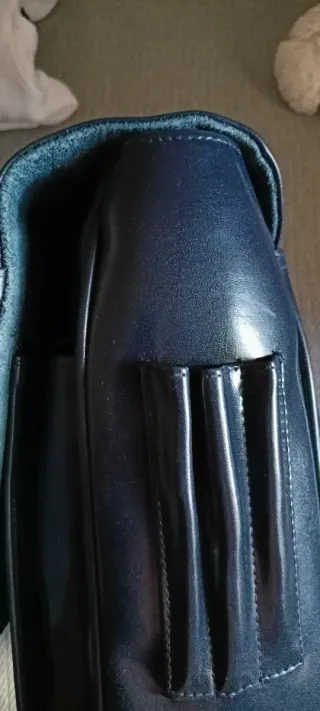 Mochila Piel Negra Nueva con Etiquetas