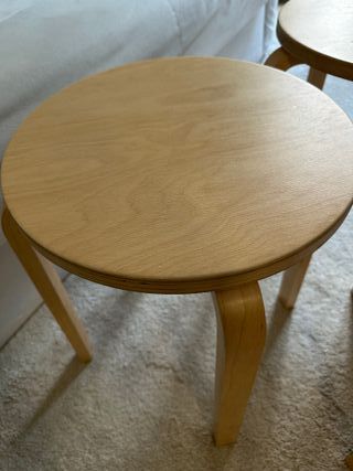 Taburete IKEA FROSTA madera vintage