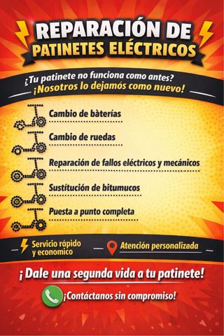 REPARACIÓN DE PATINETES ELÉCTRICOS