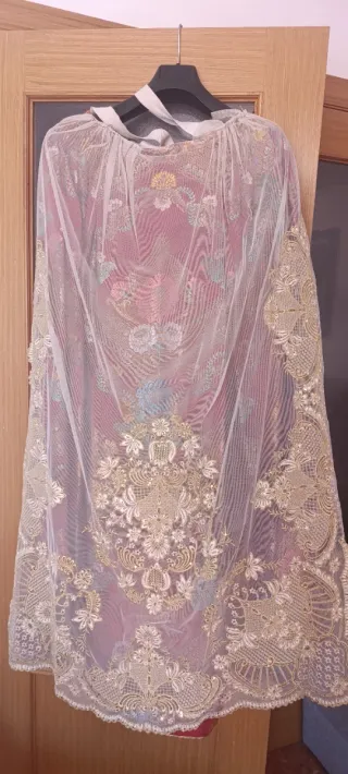 Traje Fallera Adulta Granate y Dorado