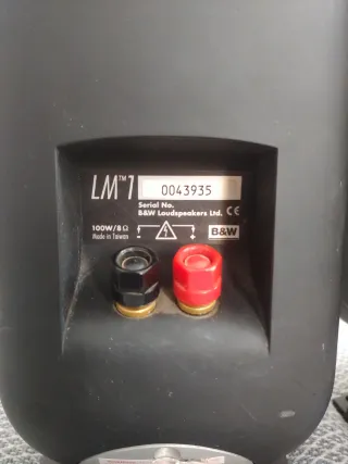 Pareja Altavoces Bowers & Wilkins LM1